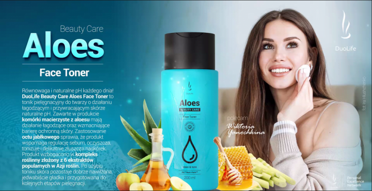 Tonik do twarzy z aloesem DuoLife