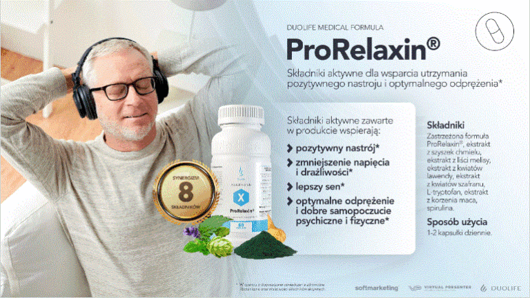 suplement dla wsparcia pozytywnego nastroju - DuoLife ProRelaksin
