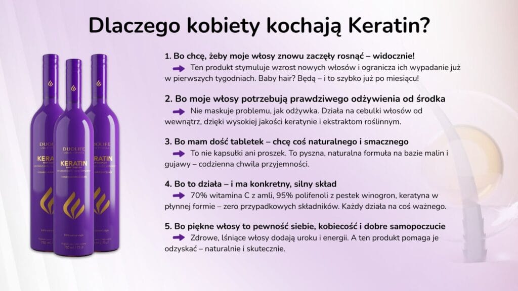 Promocja na suplement dla włosów