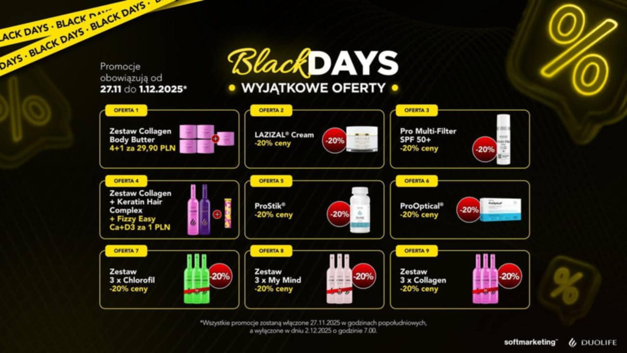 Black Week Promocje na duolife